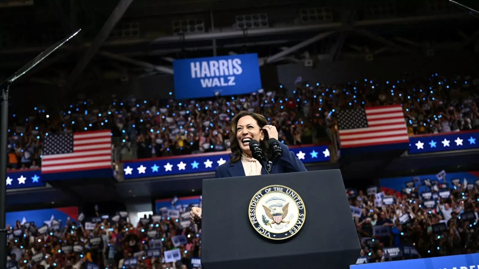 Kamala Harris leads Donald Trump in Pennsylvania for first time